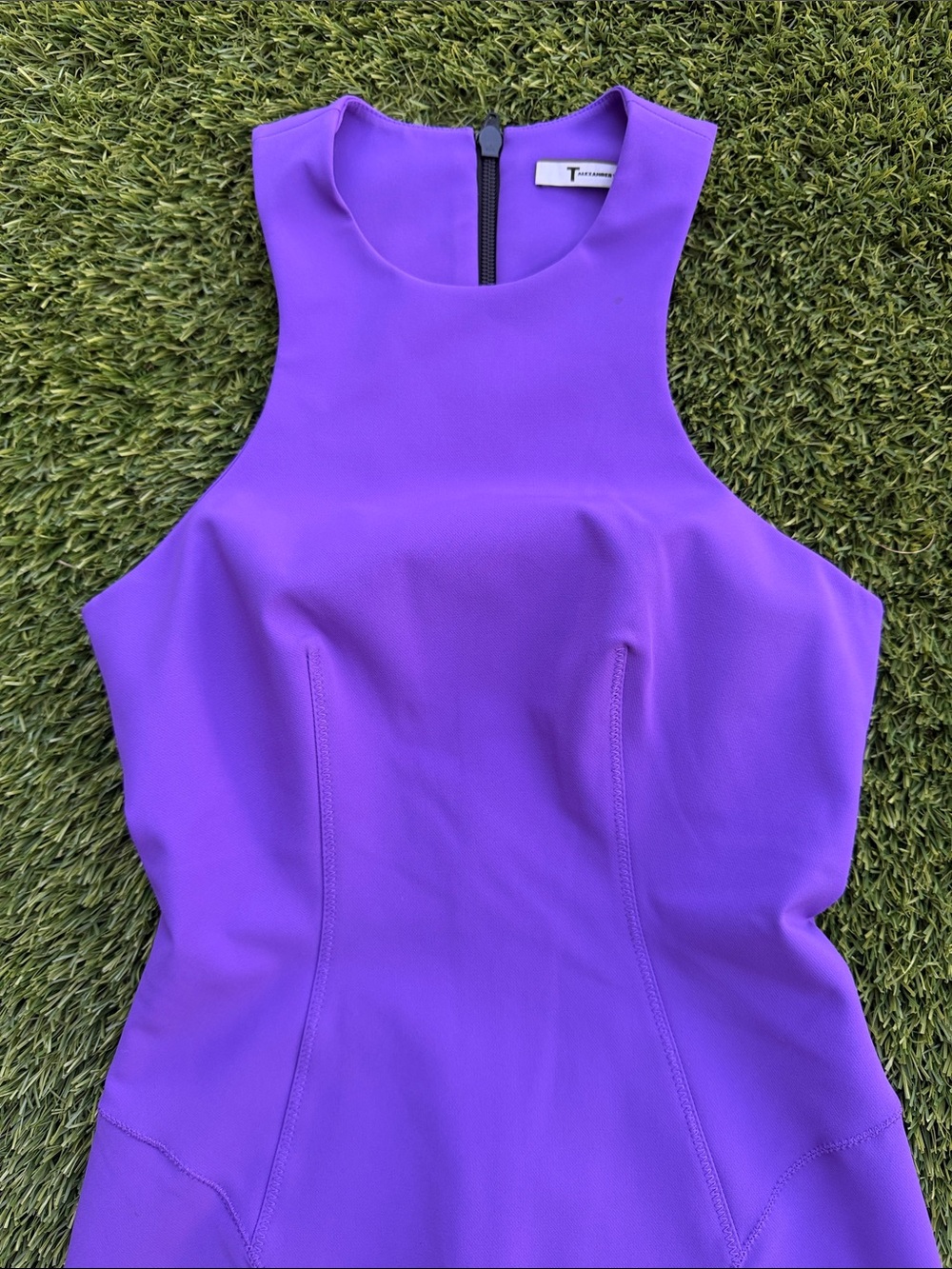 T by Alexander Wang Violet Sleeveless Sheath Midi Dress - Picture 5 of 13